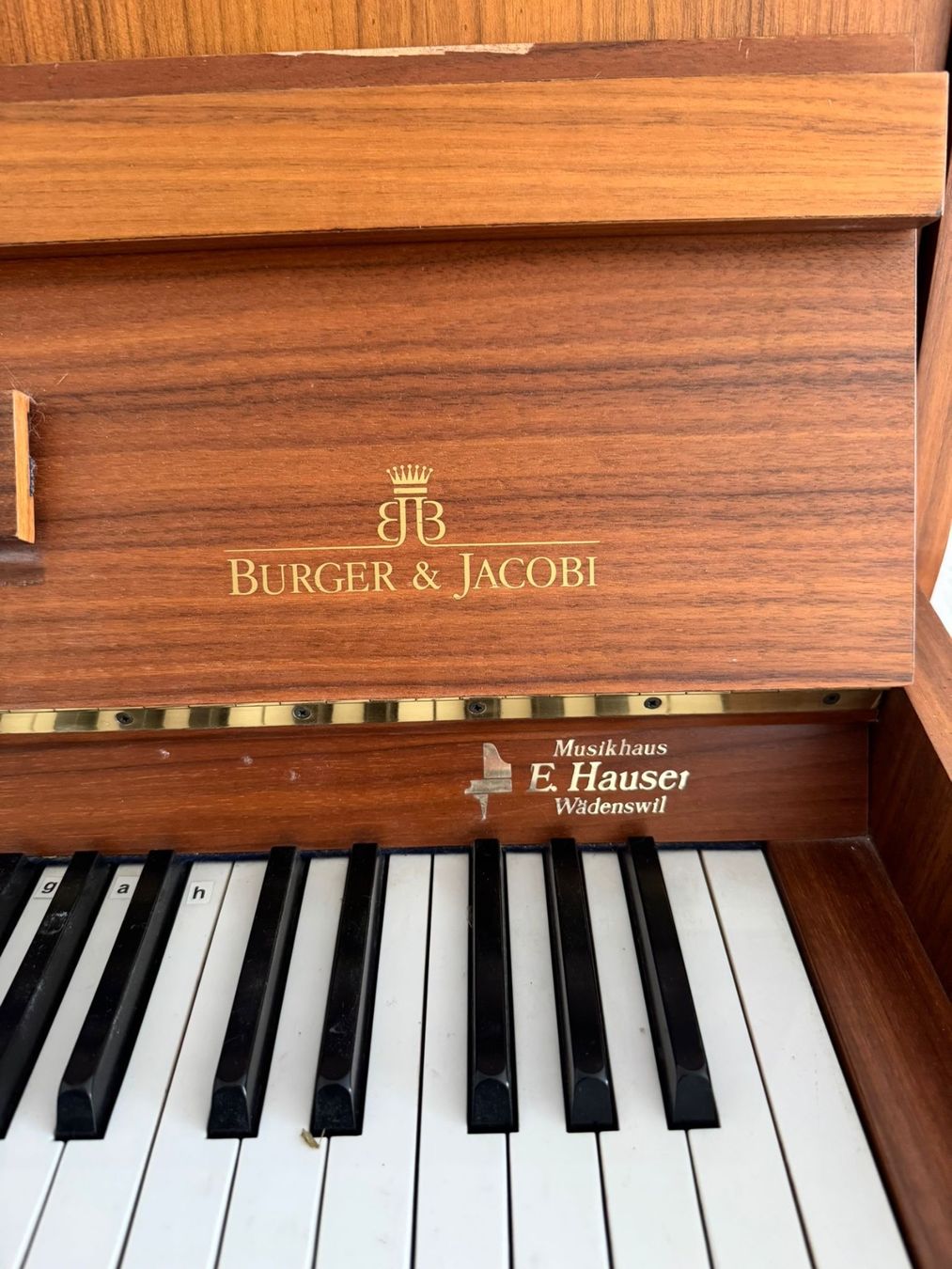 Burger & Jacobi Strumenti musicali: Klavier – Usato da Mettmenstetten venduto da Volae1 1