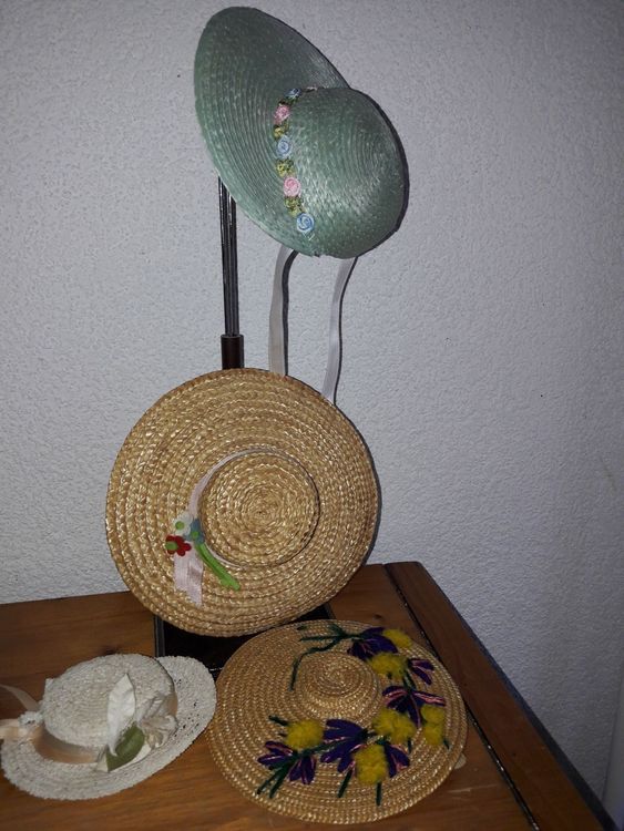 POUPÉE ANCIENNE : CHAPEAU ANCIEN DE POUPÉE LARGEUR ET HAUTEUR