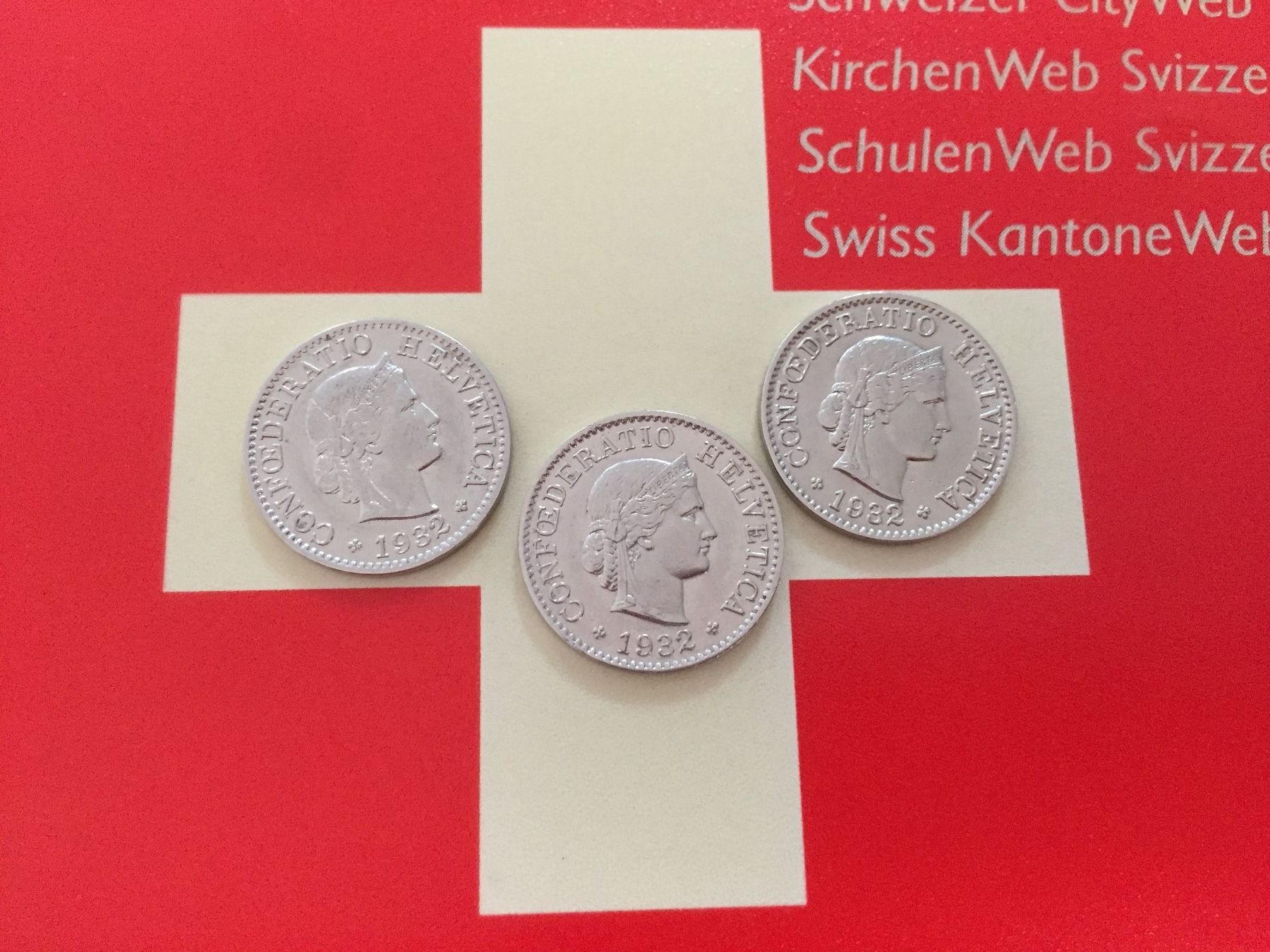 Alle Münzen: 5 Rappen - TRIO 1932 Ni, -vz – Gebraucht aus Elsau von herbybay 3