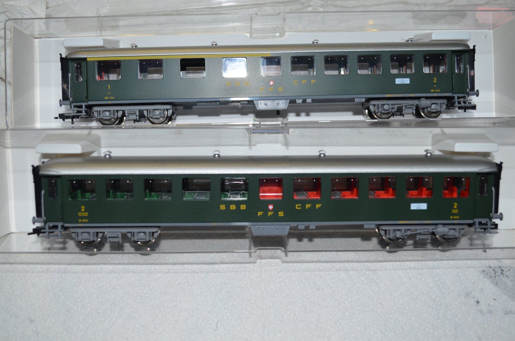 Fleischmann Modellini di ferrovie: Fleischmann SBB Stahlwagen "vor UIC" Einmalauflage – Nuovo (secondo la descrizione) da Gretzenbach venduto da ysebaner 1