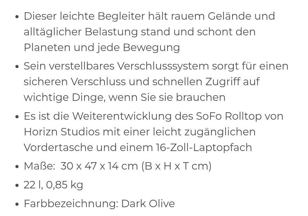 Horizn Studios Rucksäcke: Rucksack Laptop HORIZN STUDIOS – Gebraucht aus Zürich von Mokile 8