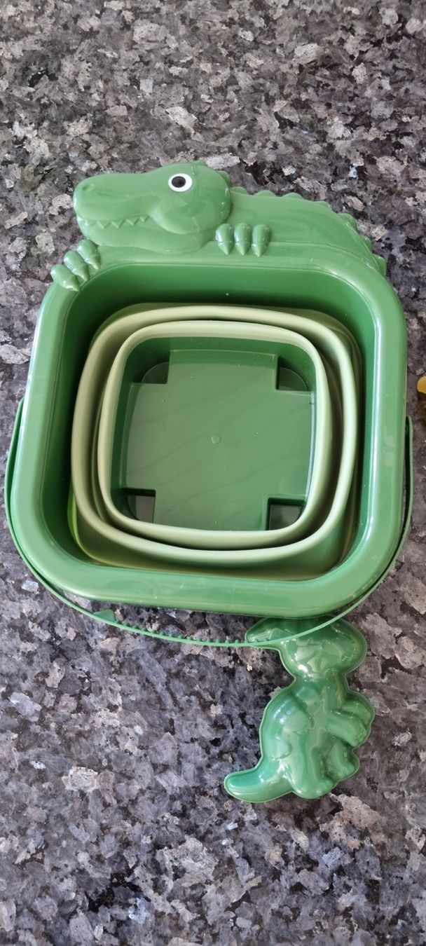 Sabbiera per bambini: Sandspielzeug Eimer Dino Förmchen Rechen neu – Nuovo (secondo la descrizione) da egliswil venduto da Maggy6 2