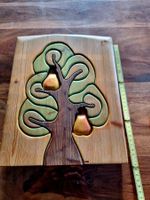 Unikat Grosses Waldorf Lindenholz Puzzle Birnenbaum