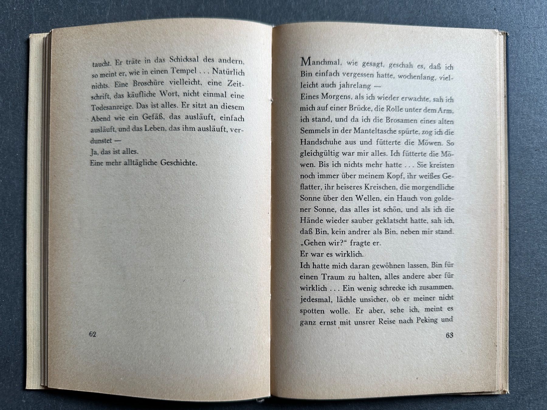 Libri: Max Frisch: Bin oder die Reise nach Peking. – Usato da Zürich venduto da allp 4
