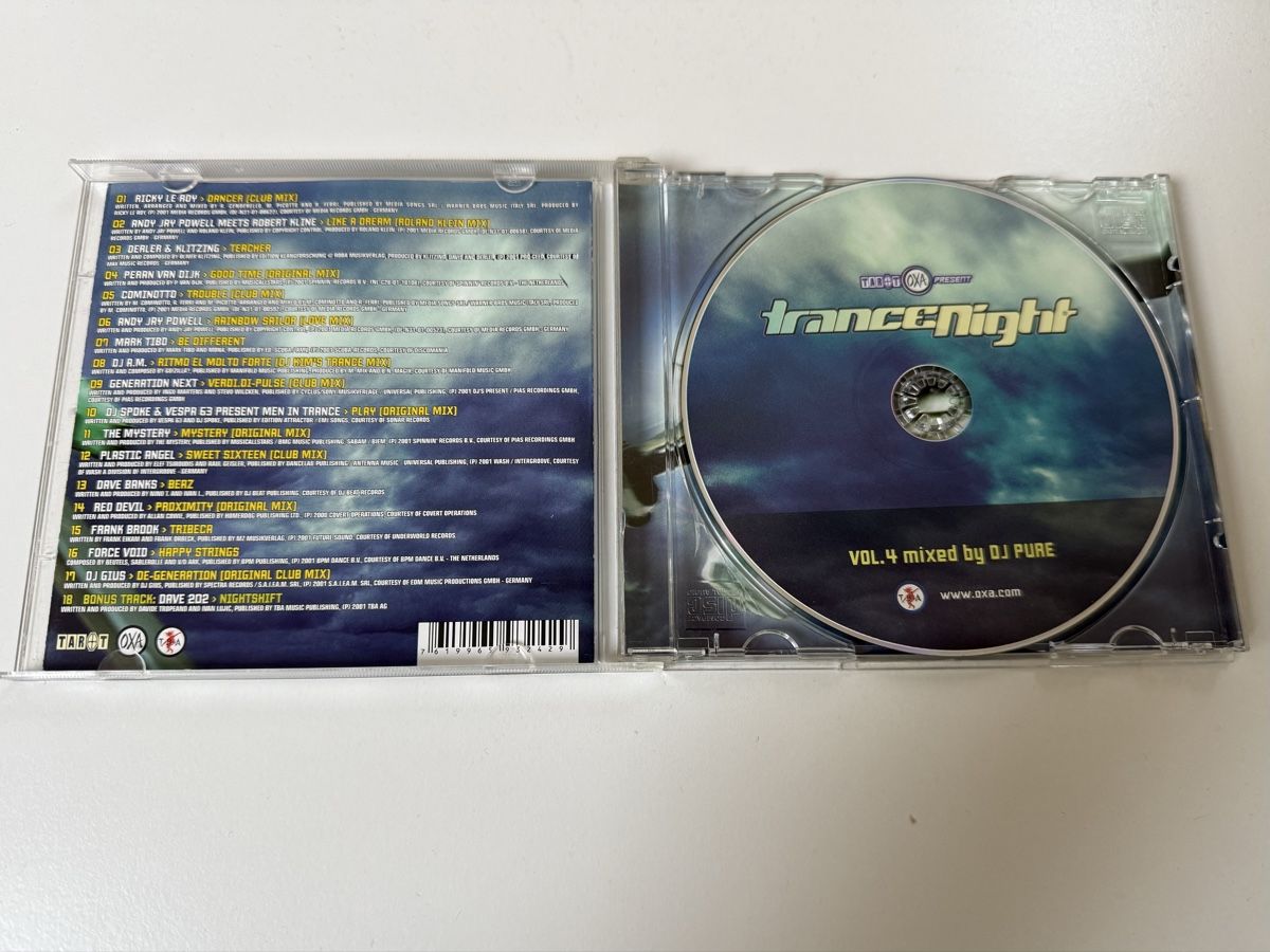 CD: Trance Night Vol. 4  CD, 2002 DJ Pure – Usato da Oberried Brienz venduto da Chyara 2