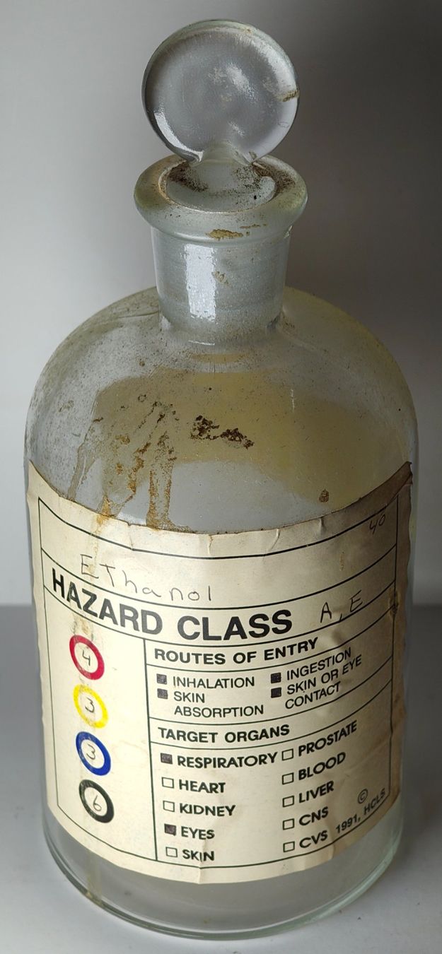 Accessori da laboratorio: Apothekerflasche ETHANOL Vintage 19cm – Usato da Monthey venduto da 19_karen_84