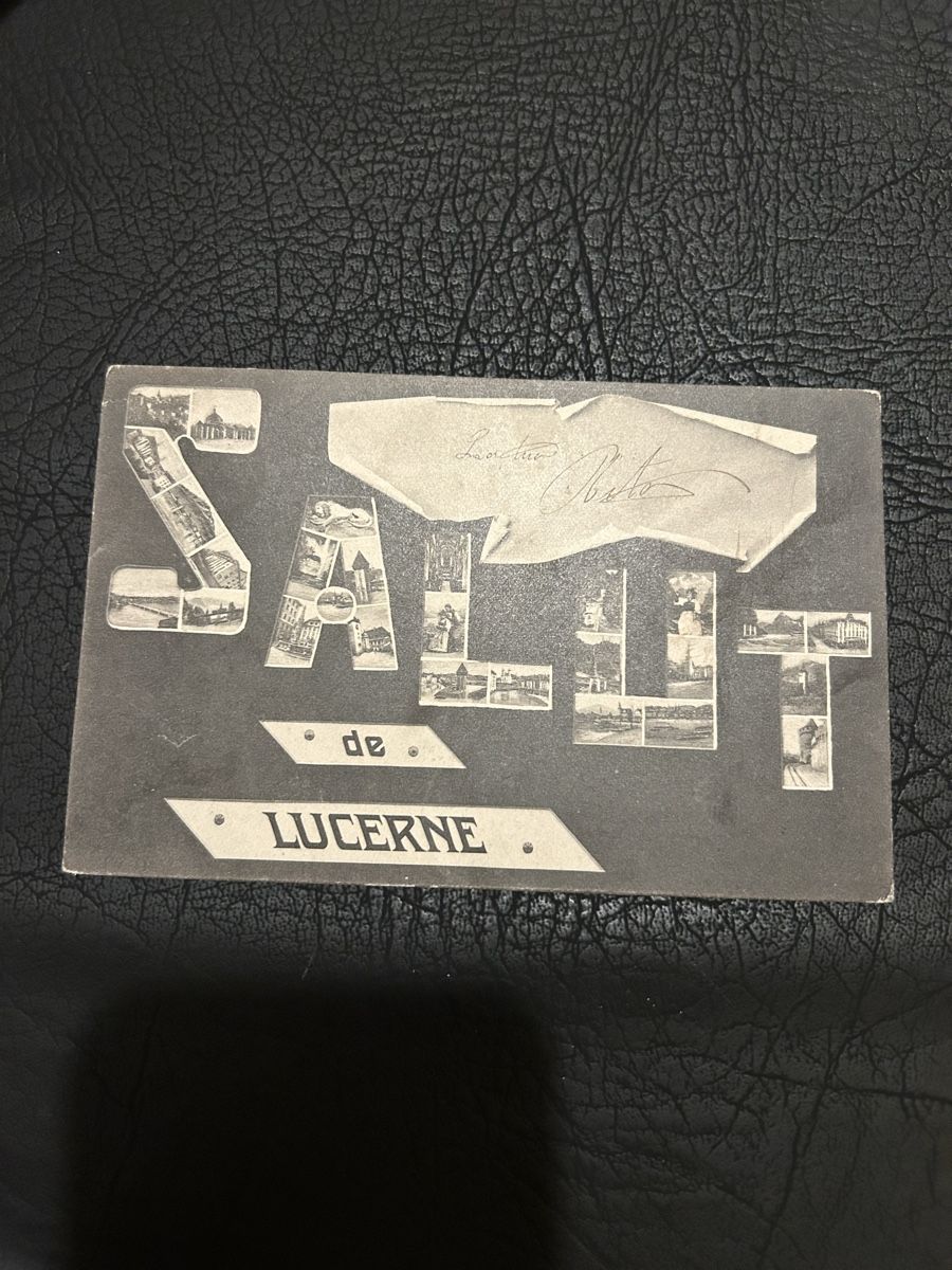 Cartoline postali: Salut de Lucerne 1904 – Usato da Breganzona venduto da Milesbo