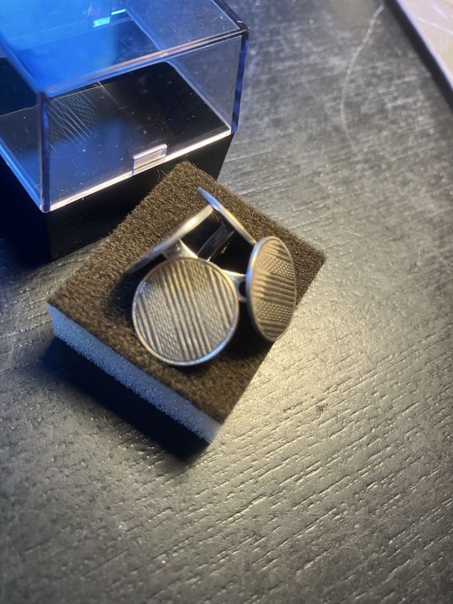 Gemelli: Manchetten  Knöpfe ,  Silber  800 – Usato da Herisau venduto da Penholder 5
