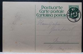 Postkarte  10 Rp,  1925, Sempel Emmetten