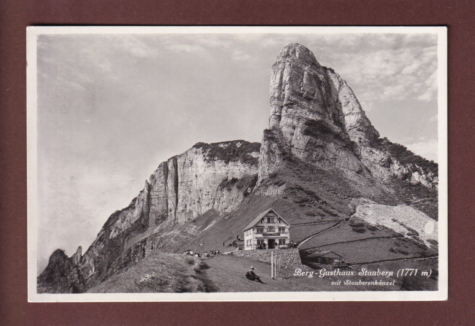 Cartoline postali: Berg-Gasthaus STAUBERN - 1935 – Usato da Pully venduto da nicecards