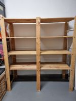 Kellerregal Holz 1×einzel & 1×doppel