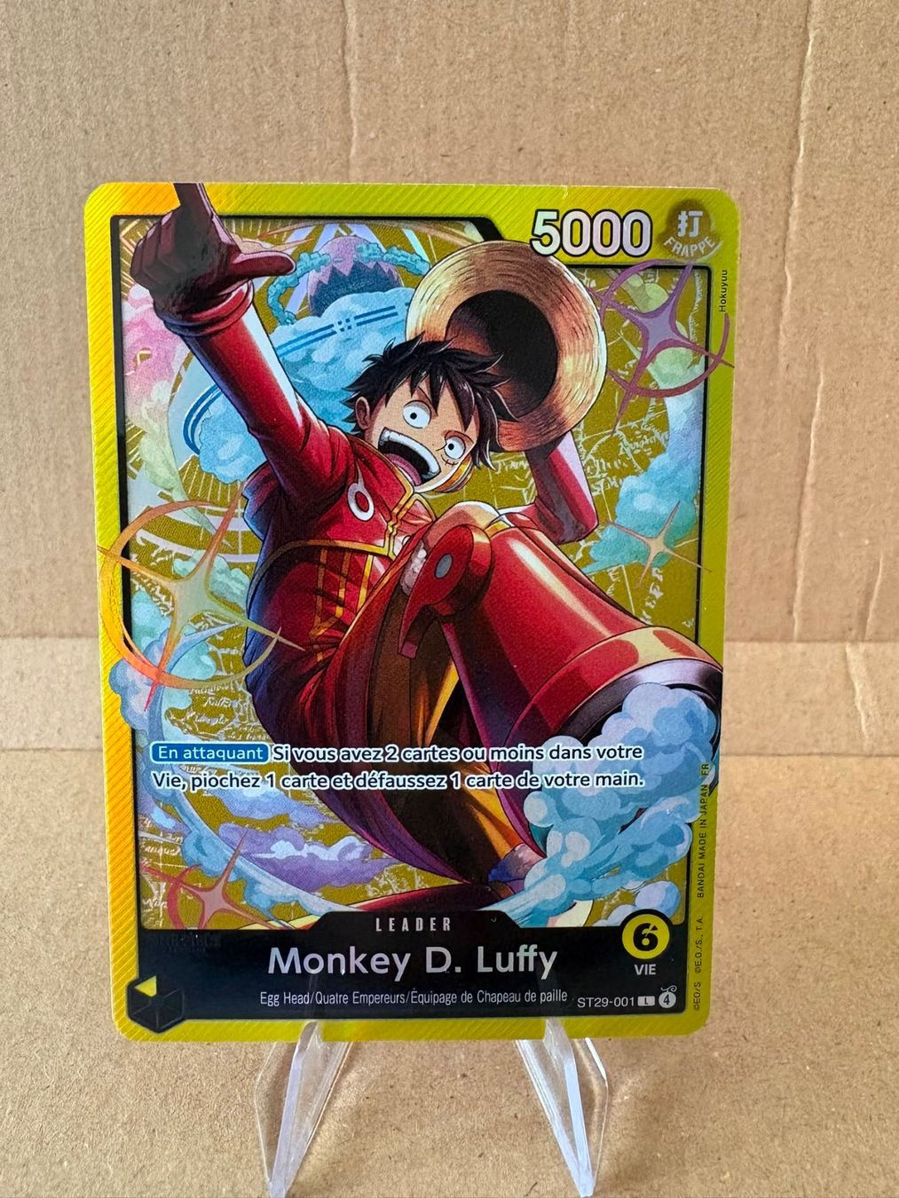 Bandai Carte collezionabili: One Piece TCG - ST29-001 Monkey.D.Luffy FR – Nuovo (secondo la descrizione) da Birsfelden venduto da alex4127