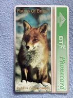 Telefonkarte British Telecom BTG149 Fuchs ungebraucht