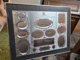 Restaurant Tour d'Argent Menütafel gerahmt 60x50cm