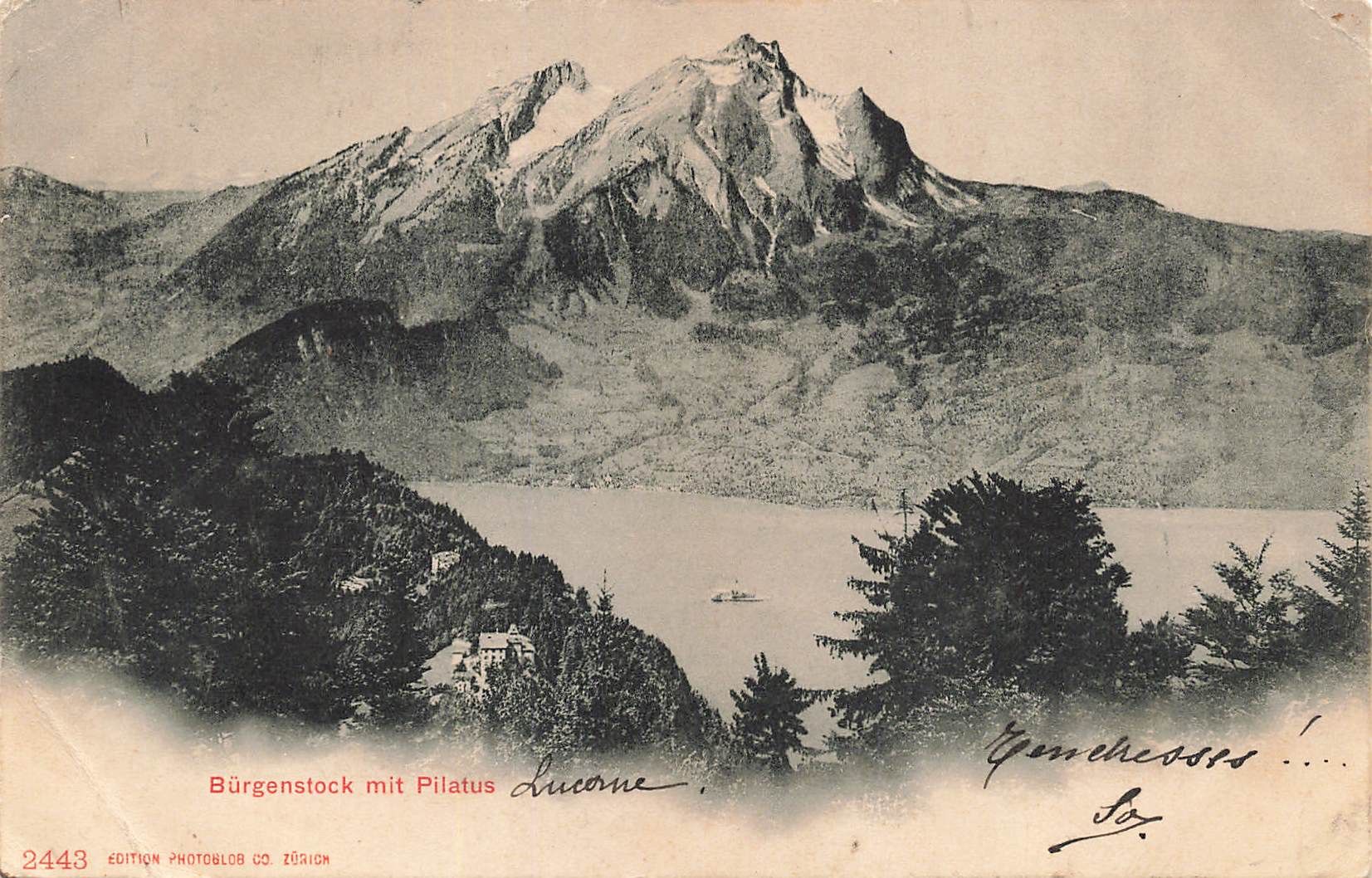 Cartes postales: Bürgenstock mit Pilatus – D'occasion à Biasca par Blenio71