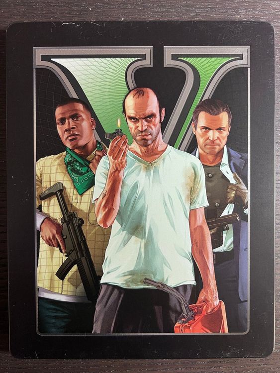 Grand Theft Auto V (GTA 5) + Steelbook Pour Xbox 360 - Bon état - Vendeur Pro
