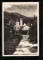 AK Süs, Dorfpartie mit Kirche