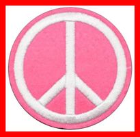 Aufnäher Aufbügler Peace Hose Jacke Frieden Krieg 60er 70er
