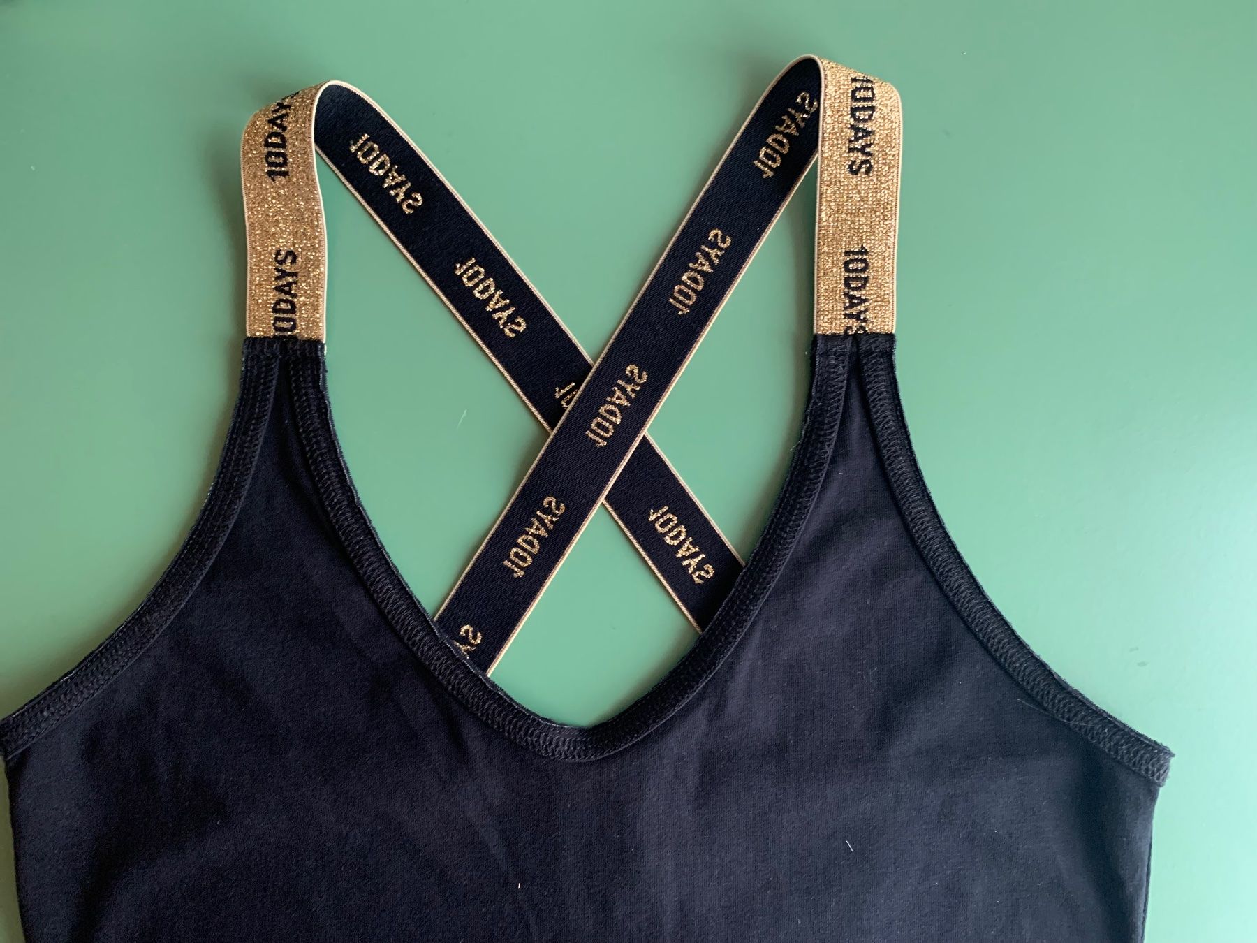 Tops: TOP, 10DAYS, Wrapper Lurex Schwarz, 34 – D'occasion à Wiesendangen par Babalegi 6