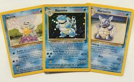 💧 Pokémon Base Set 2 – Blastoise + Squirtle + Wartortle