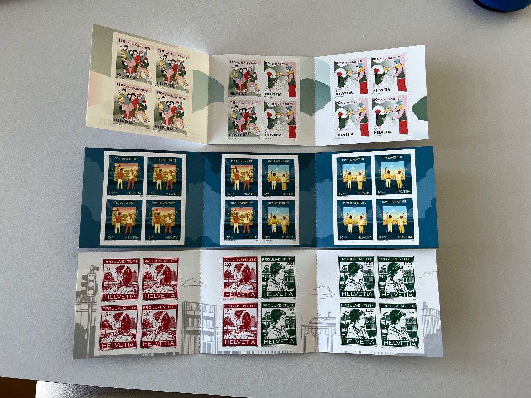 Tous les timbres: Pro Juventute Markenhefte 2022 - 2024 postfrisch ** – Neuf (Voir description) à Zürich par Wubayrot 1