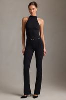 Schwarzer Jumpsuit  / Rückenfrei