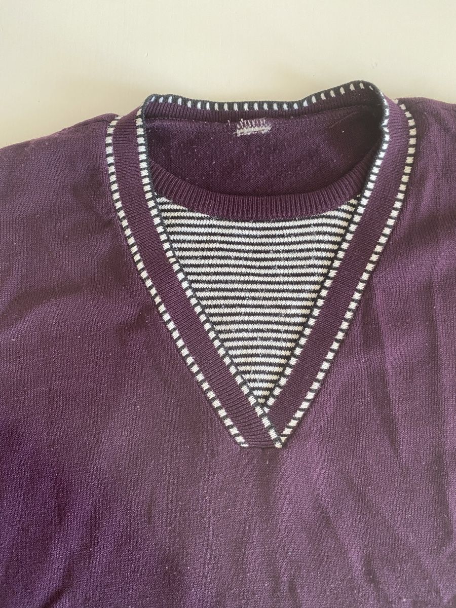 Maglioni & Felpe: Schicker Damenpullover, Gr. S-M Lila, gestreift, Herbst – Usato da lommis venduto da inf_thv8 3