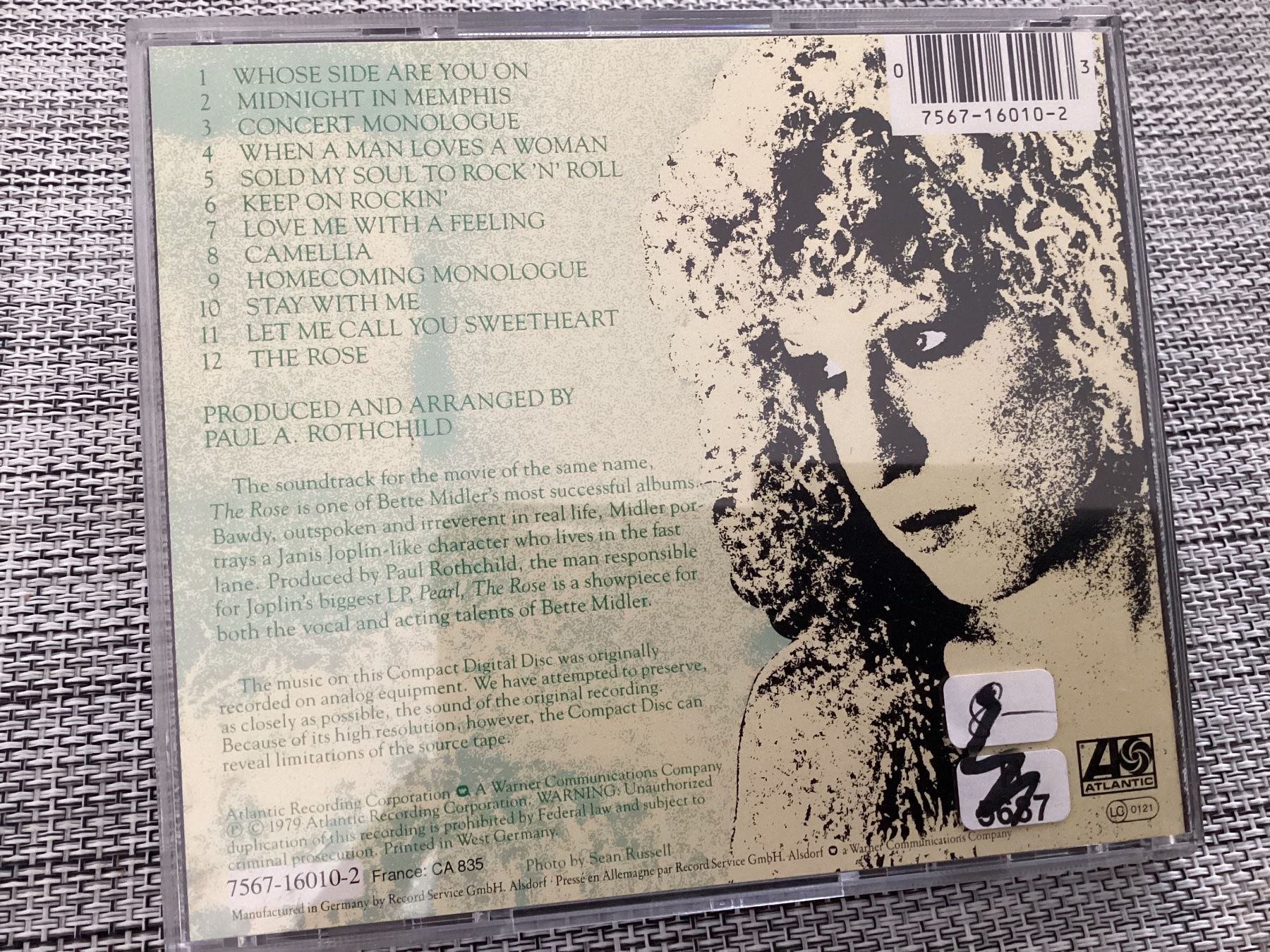 CDs: Bette Midler – The Rose – Gebraucht aus Reinach AG von  1