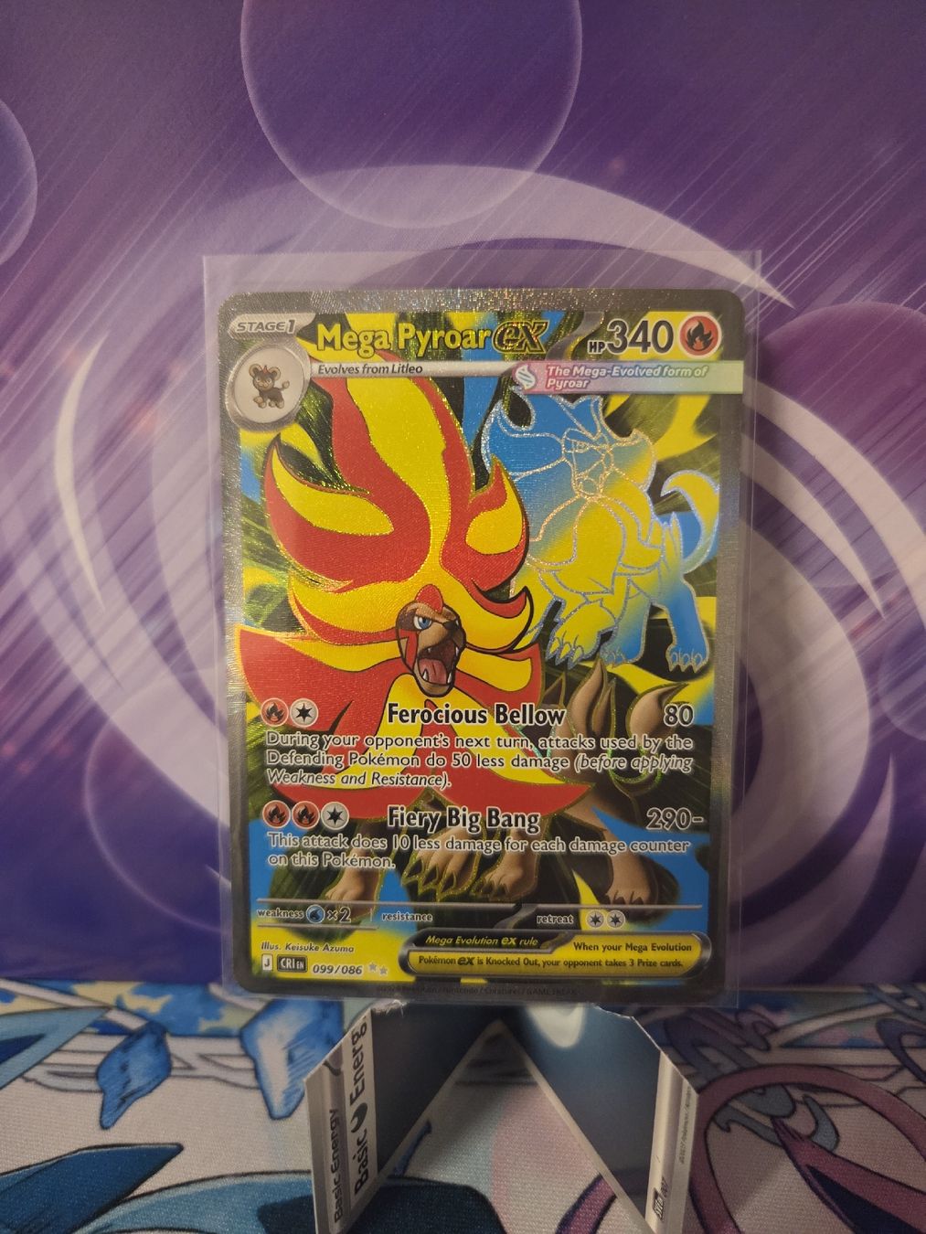 Pokémon Carte collezionabili: Pokemon Mega Pyroar Ex CRI 099 EN – Usato da Biberist venduto da Ang385