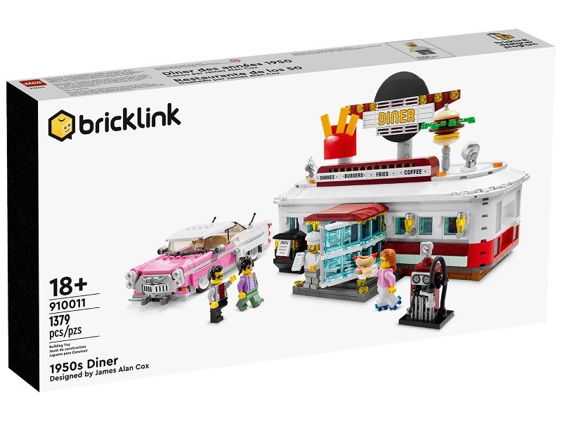 Lego Kit di costruzioni: 1950s Diner - LEGO BrickLink Designer Program - 910011-1 – Nuovo e nell'imballaggio originale da Effretikon venduto da BrickEscape