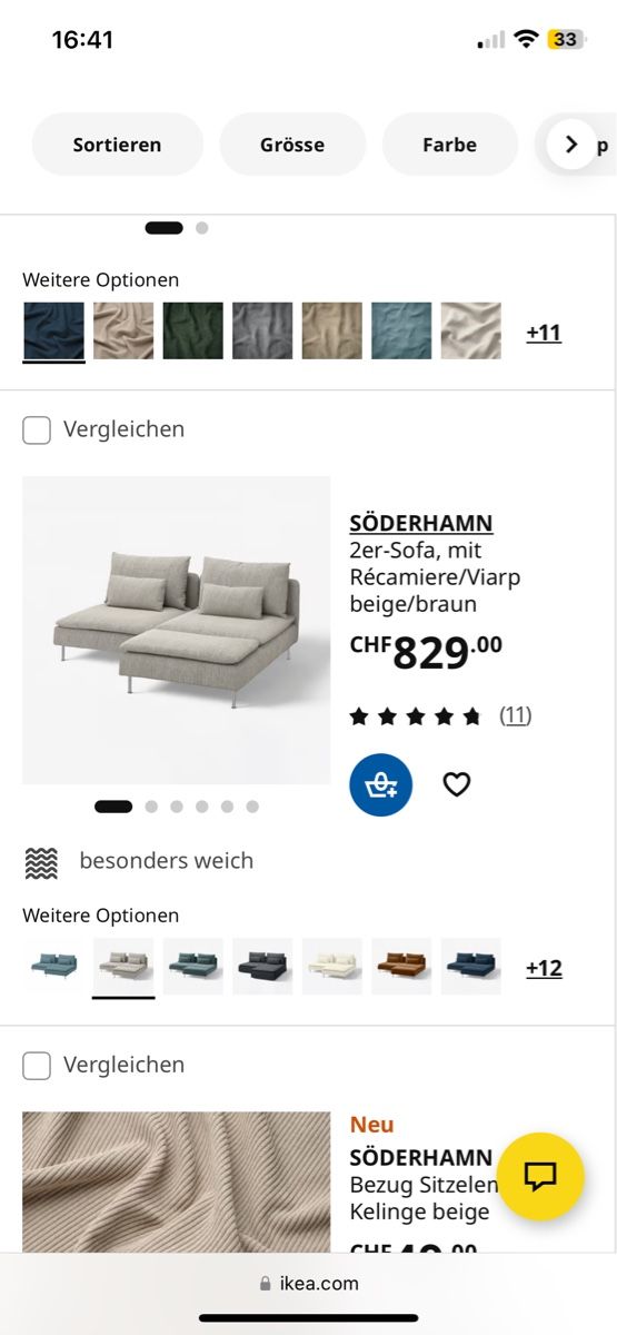 Sofas: Ikea Söderhamn Sofa – D'occasion à Zürich par the_sj2d 2
