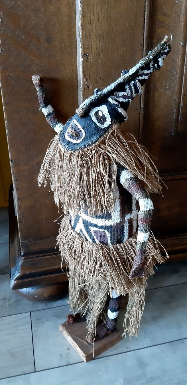 Statuette: Afrikanische Figur aus Gewebe  -  Stoff Figur – Usato da Tagelswangen venduto da BrigittaC01 2