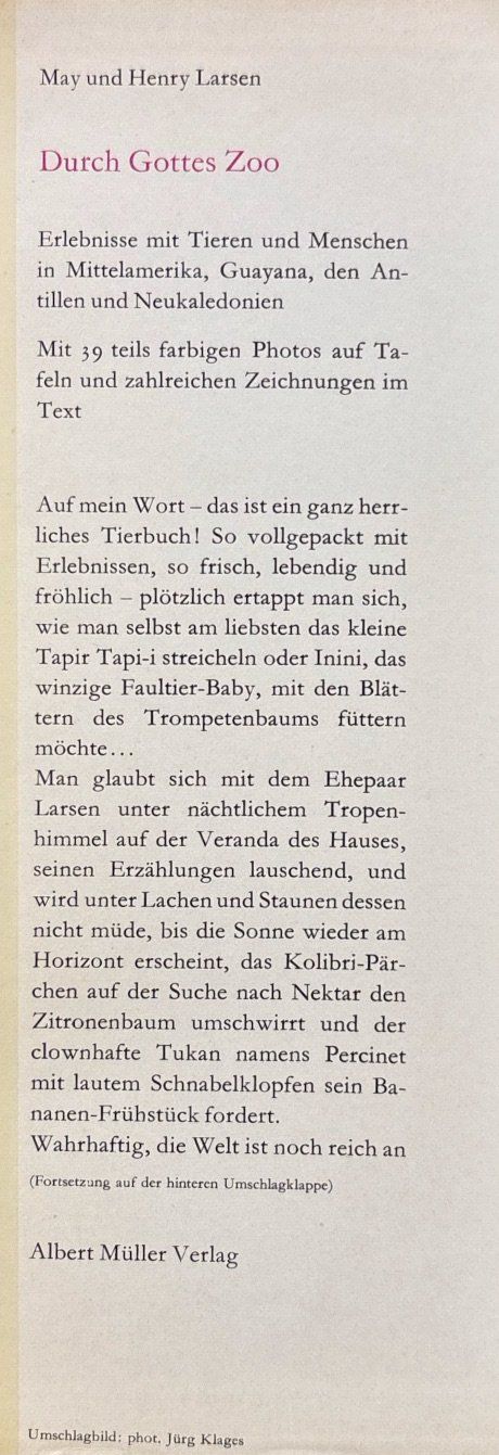 Libri: Durch Gottes Zoo – Nuovo (secondo la descrizione) da Sarnen venduto da Livres 1