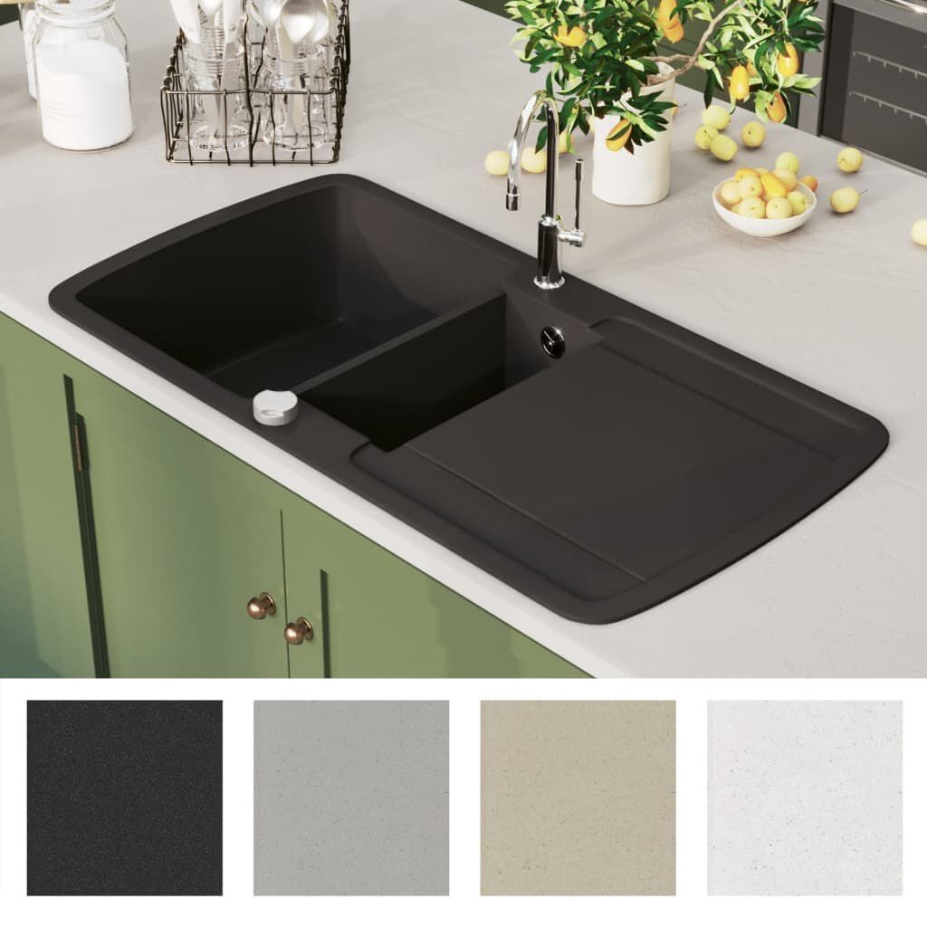 Lavabi & lavandini: Granit Spülbecken Doppelbecken Schwarz – Nuovo e nell'imballaggio originale da Bühler venduto da DealHaus_Ostschweiz 5