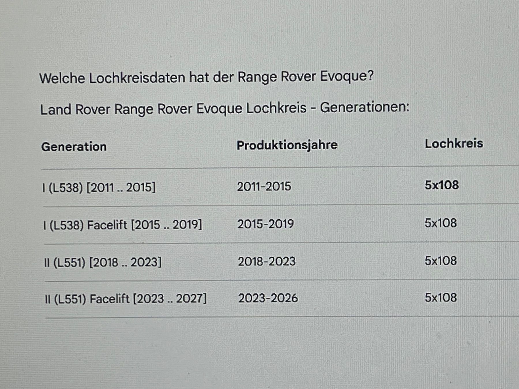 Land Rover Pneus & Roues: Range Rover Evoque - Alurad - Komplettradsatz - Winter – D'occasion à Menziken par Hotdevil1 7