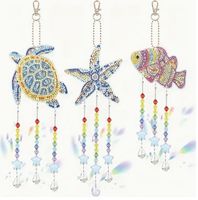 Diamond Painting 3er-Set Ozean-Motive-39-Aufh-925