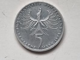 5 deutsche mark - Balthasar Neumann, en argent, 1978