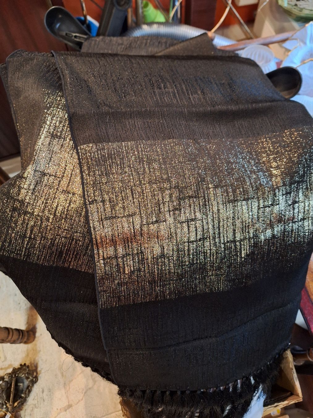 Foulard & Sciarpe: Schal (sehr gross)Gold/Schwarz – Nuovo (secondo la descrizione) da Rheinfelden venduto da Cleopatra2000 1
