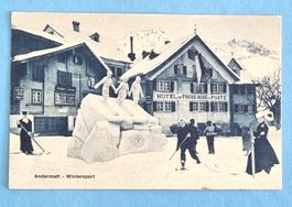 Andermatt - Wintersport - Hotel Trois Rois et Poste