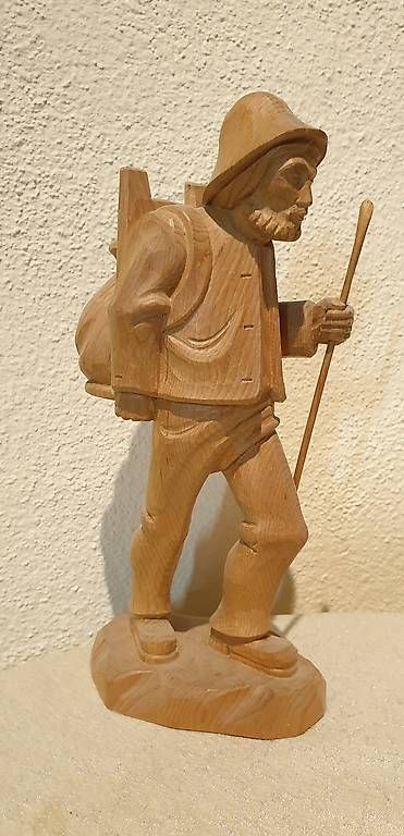 Gravures sur bois: Holzfigur Bauer Schnitzerei Holzschnitzerei  – D'occasion à Uetliburg SG par Stein414 2