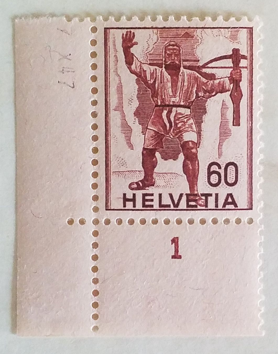 Alle Briefmarken: 4053A) 244, Wilhelm Tell, Eckrand postfrisch – Neu (gemäss Beschreibung) aus Baden von Eggi