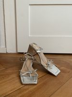 Stradivarius silver heels - worn once!