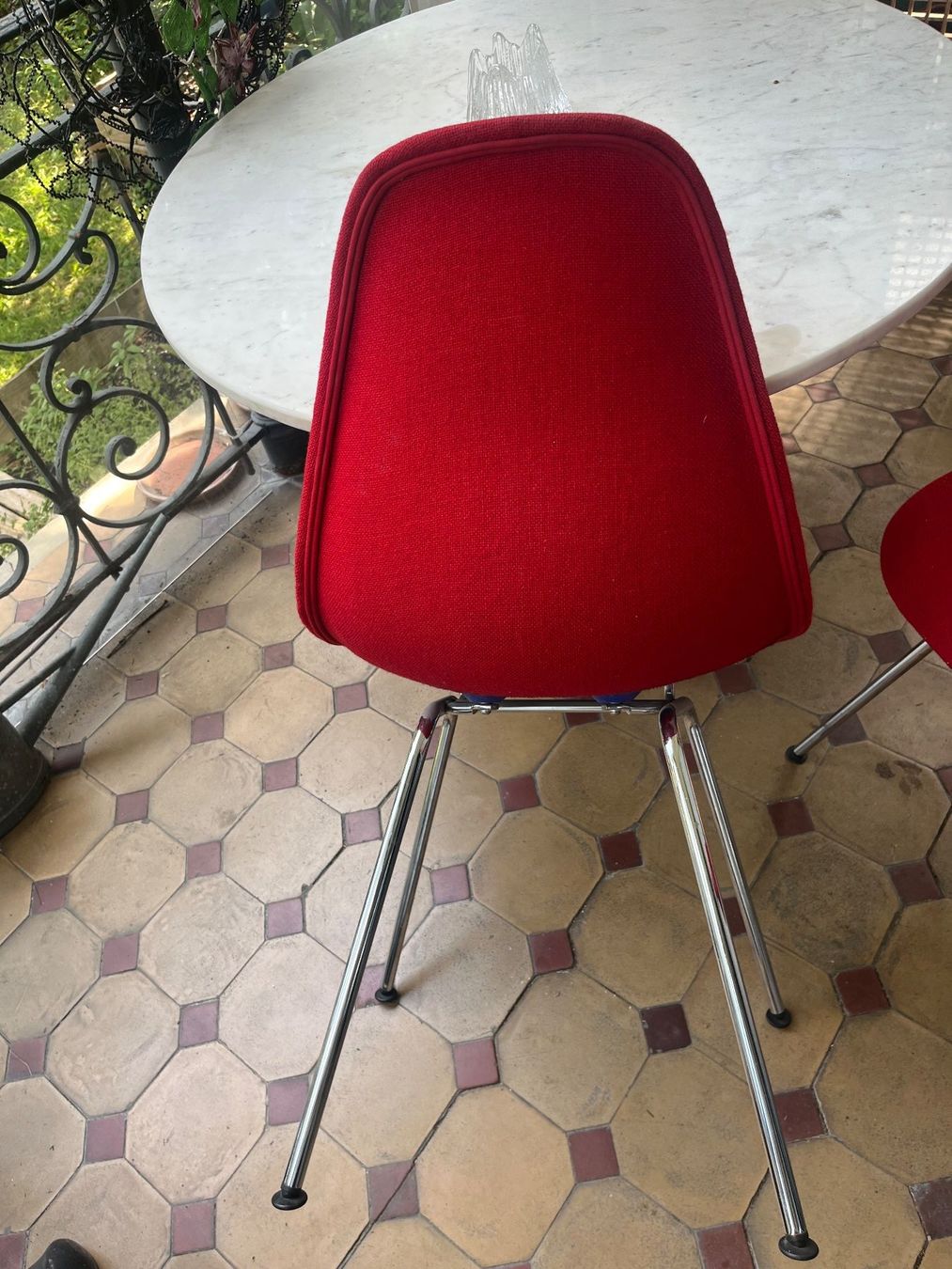 Eames Sedie: Zwei Vitra Eams Side Chair mit Hopsack – Usato da Zürich venduto da Luftibus01 7
