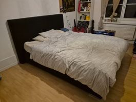 Boxspringbett 160 × 200 mit Matratze und Topper