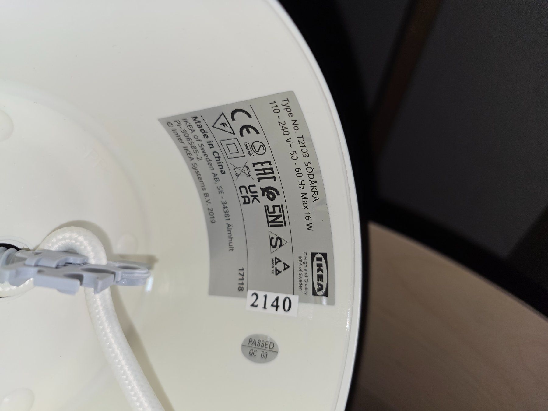 Ikea Lampadari & plafoniere: IKEA SÖDÅKRA Hängelampe – Usato da Tagelswangen venduto da Lanfanty 2
