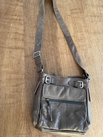 NIKA UMHÄNGETASCHE/TASCHE/HANDTASCHE mocca/braun Leder