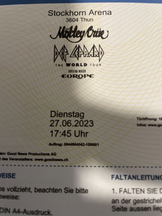 Print At Home Ticket