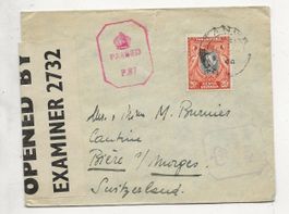 Lettre censurée Kenya Uganda 1944