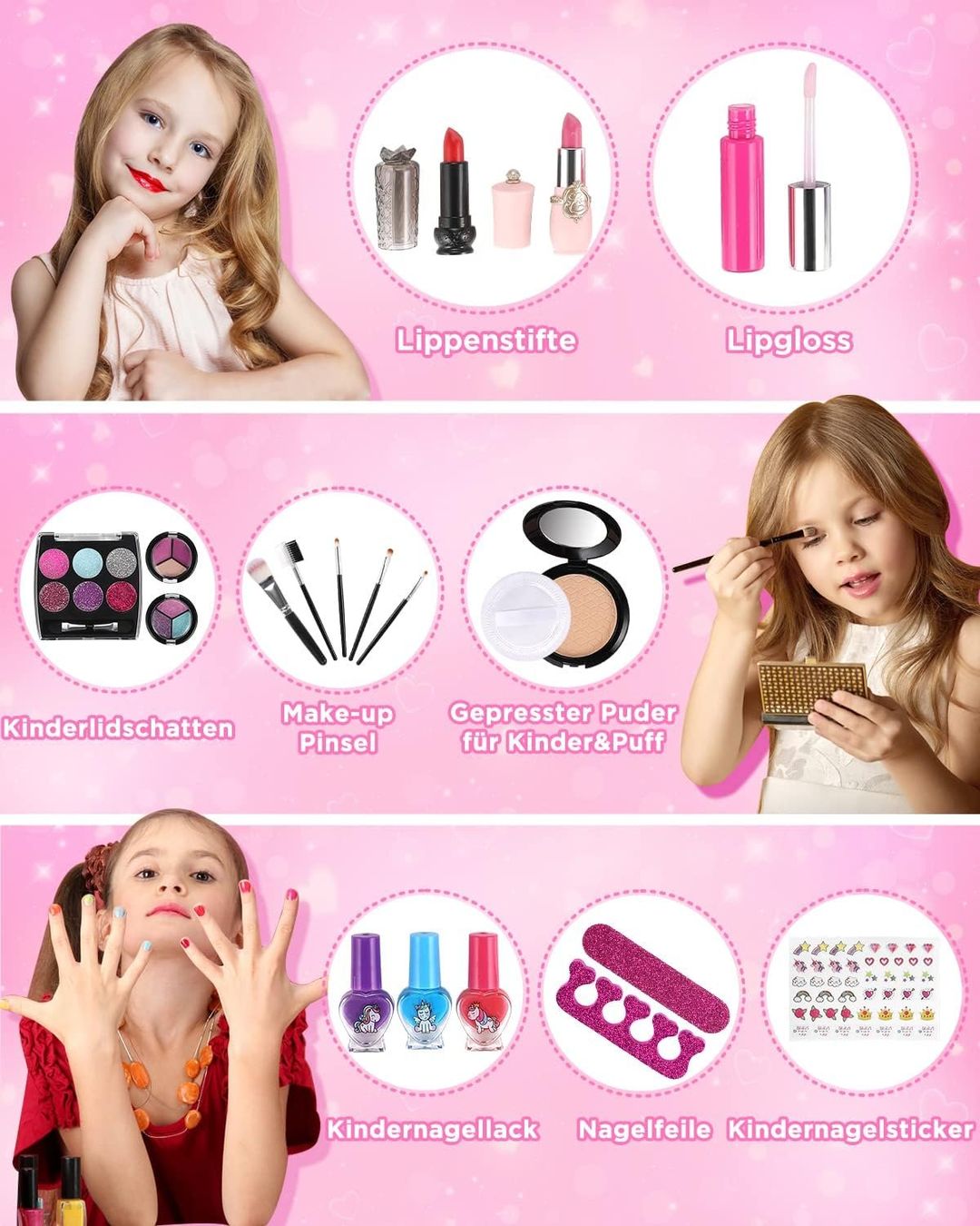 Make-up: +Kinder Schminkset Mädchen Make up Set Geburtstags Geschenke – Usato da Thun venduto da Newnewshop 2