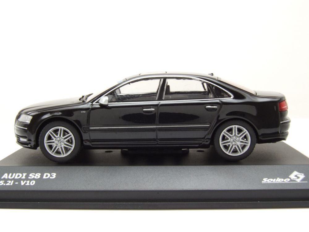 Audi Modellini d'auto: Audi S8 D3 2006-2010 schwarz       1:43 von Solido – Nuovo e nell'imballaggio originale da Gerlafingen venduto da espero88 5